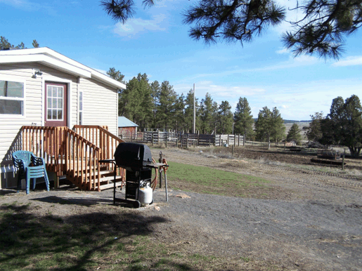 Guest house view looking SE